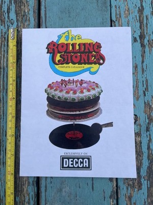 LET IT BLEED ROLLING STONES PROMO BOOKLET 1969 EXCELLENT RARE ORIGINAL DECCA