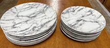 Royal Norfolk Set 15 Dinner And Salad Plates  Marble Pattern 10.5 " & 8”