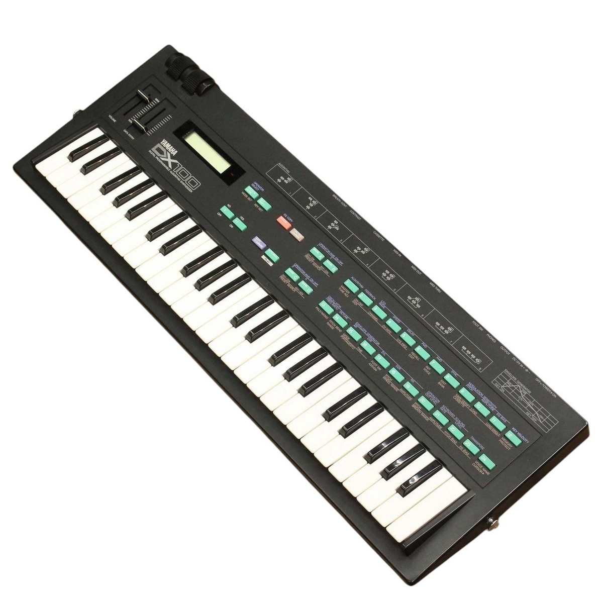 YAMAHA DX100 FM シンセサイザー Yamaha DX100 49-Key FM Synthesizer Tested Working No AC Adapter | eBay
