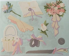 WEDDING ACCESSORIES Sticker(9pc) Mrs.Grossman's•Reception•Ceremony •Rings•Bride