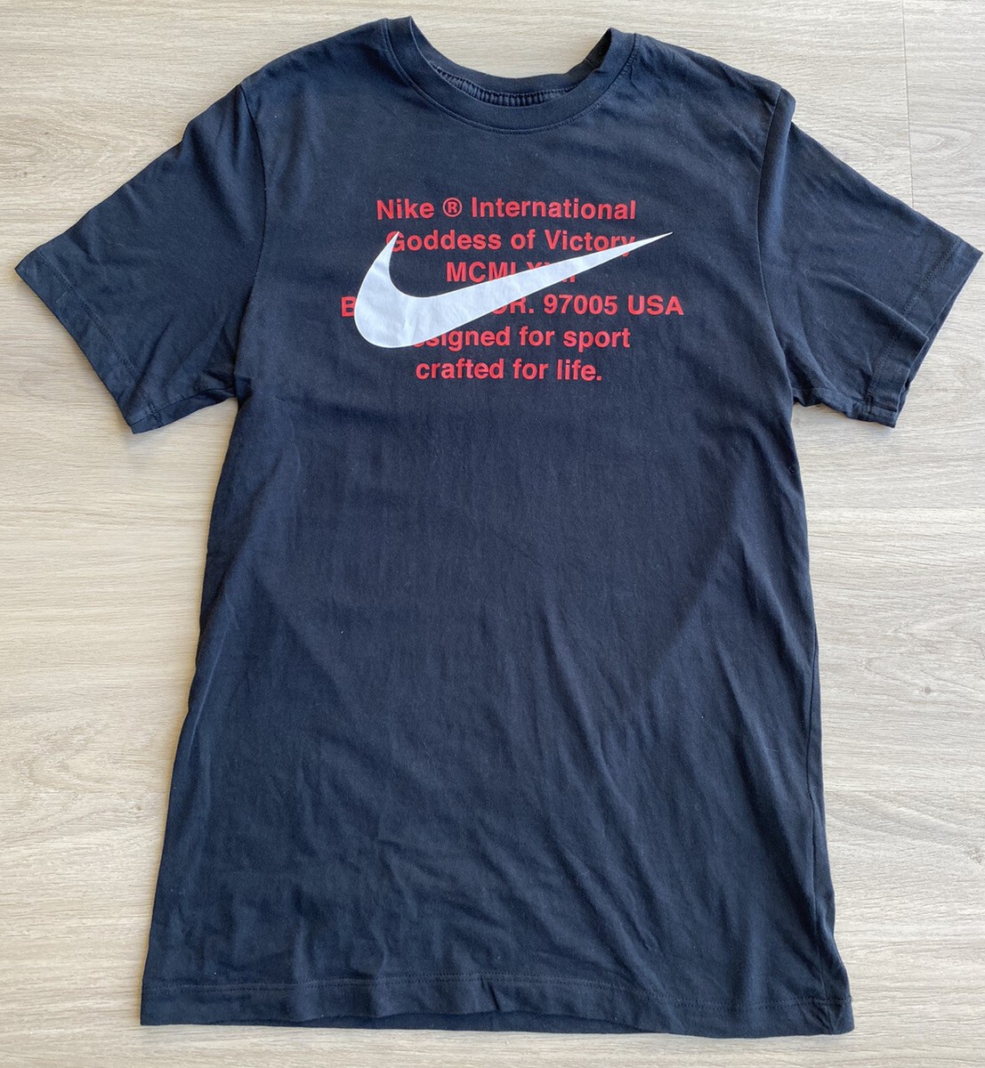 Nike International Goddess of Victory Graphic Black T-Shirt Men's