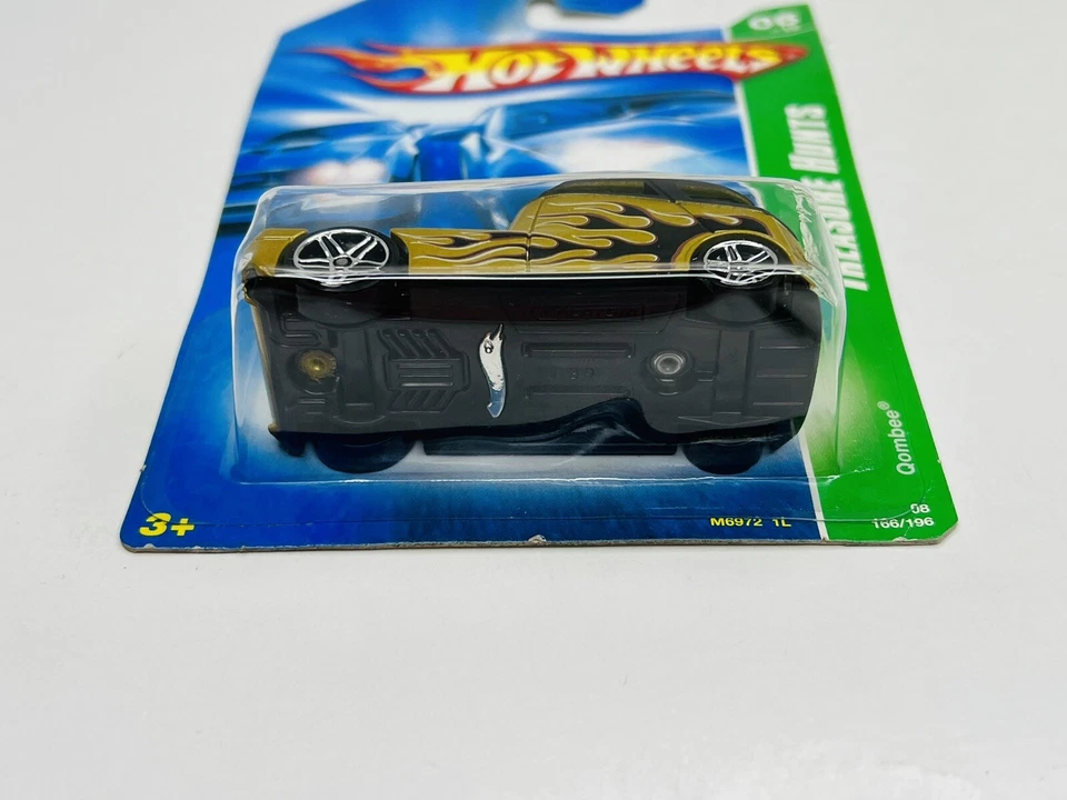 2008 Hot Wheels #166 HW Treasure Hunt 6/12 QOMBEE Gold/Black w/Chrome PR5 NEW - Image 3 of 4
