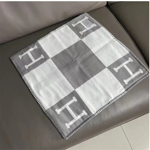 Neu H-Letter Wolle Kaschmir Kissenbezüge Kissenbezug Kissenhülle 45X45CM Kissen - Bild 2 von 31