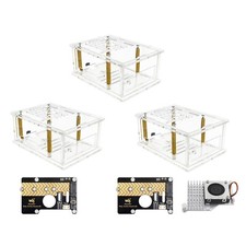 Raspberry Pi5 PCI-E Adapter Case PCIe to M.2 Adapter Board Acrylic Box Radiator