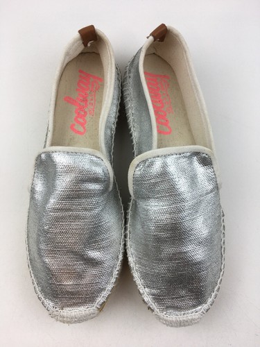 Alpargatas deslizantes de tela para mujer Coolway talla 40 EUR, plata 2580 - Imagen 4 de 7