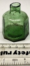 1895 Emerald Green Glass Ink Bottle (G682)
