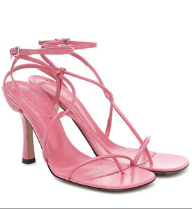 Nib Authentic Bottega Veneta Line Sandals Heels Pink Size 39 Ebay