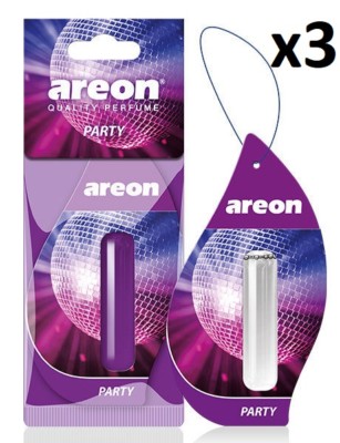 3 x Areon Liquid 5 ml. Party Auto Aroma Parfüm Baum Lufterfrischer Duft Duft