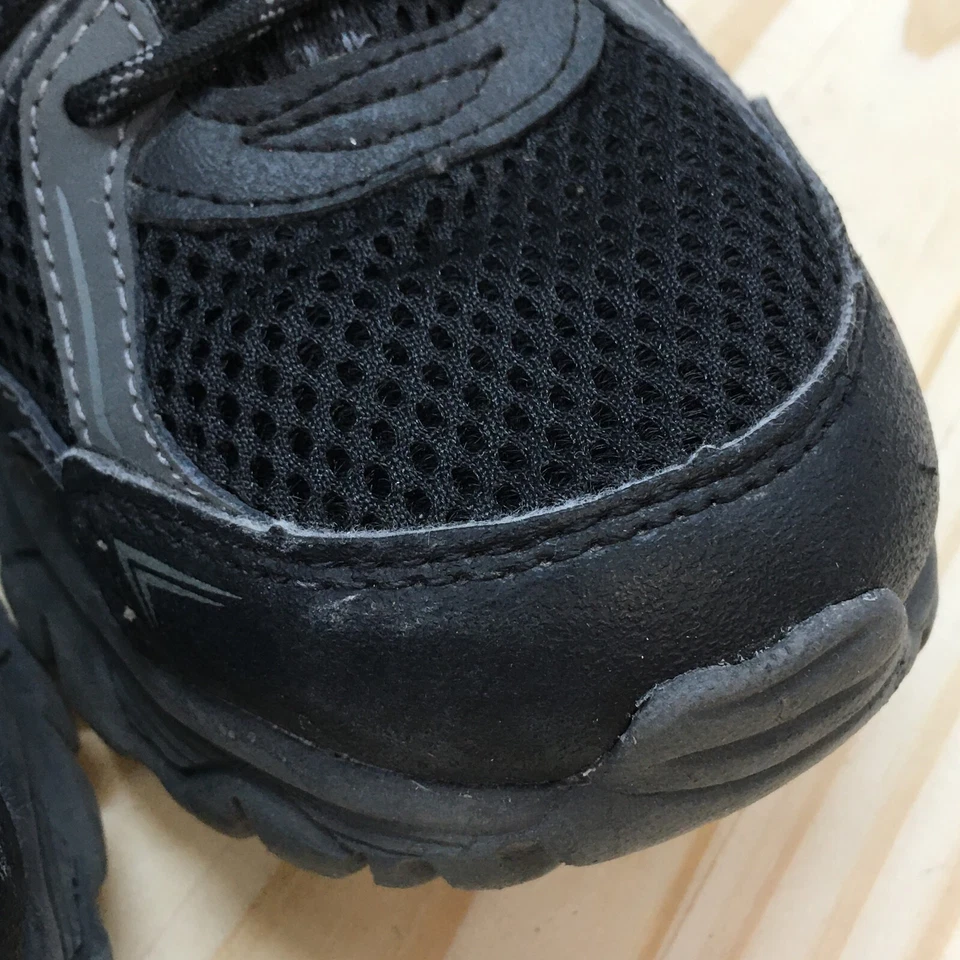 Zapatillas deportivas con cordones para hombre 7,5 ST46EP001 gris tela negra Foto 4 de 4