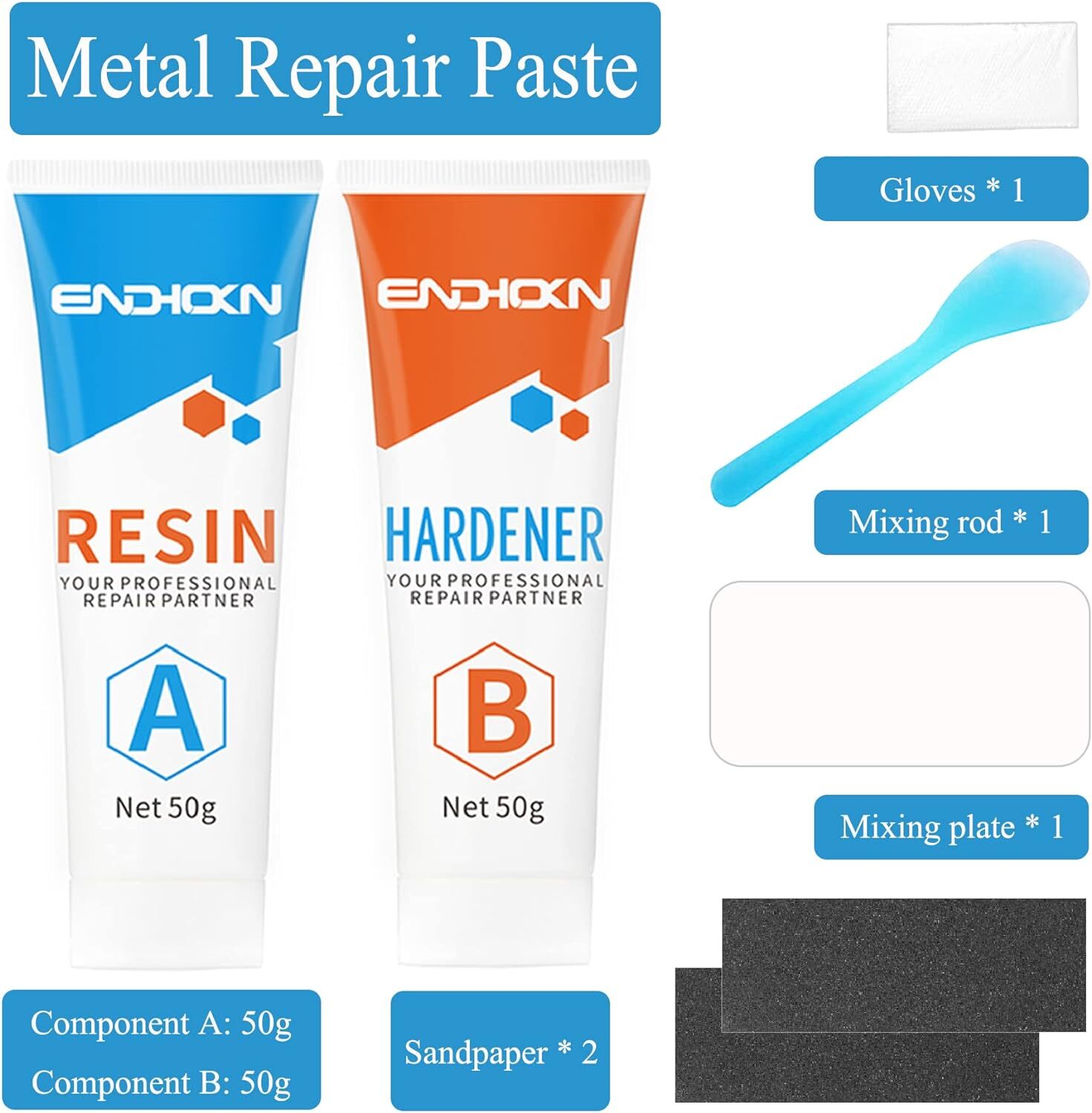 Bath Repair Kit White Endhokn Enamel Porcelain Acrylic Fiberglass