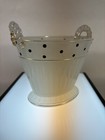 Art Deco Beaumont Clambroth Ice Bucket With Black Polka Dots & Gold Handles — photo 2