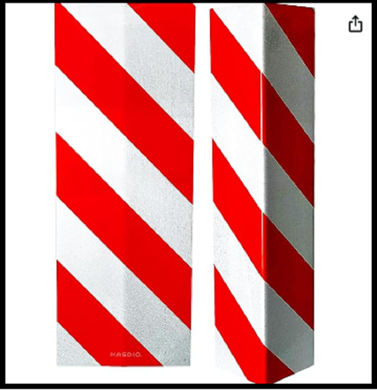 GWP05 Garage Wall Protector Foam Wall Corner Guard for Parking Garages - Reflect