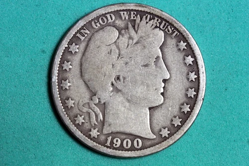 ESTATE FIND 1900 O BARBER HALF DOLLAR  #M0491