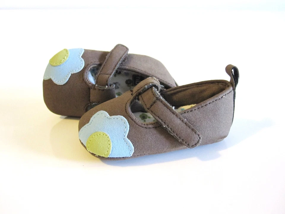 Zapatos Carter's Niña Infantil Talla 2 Mary Jane Marrón Azul Foto 2 de 4