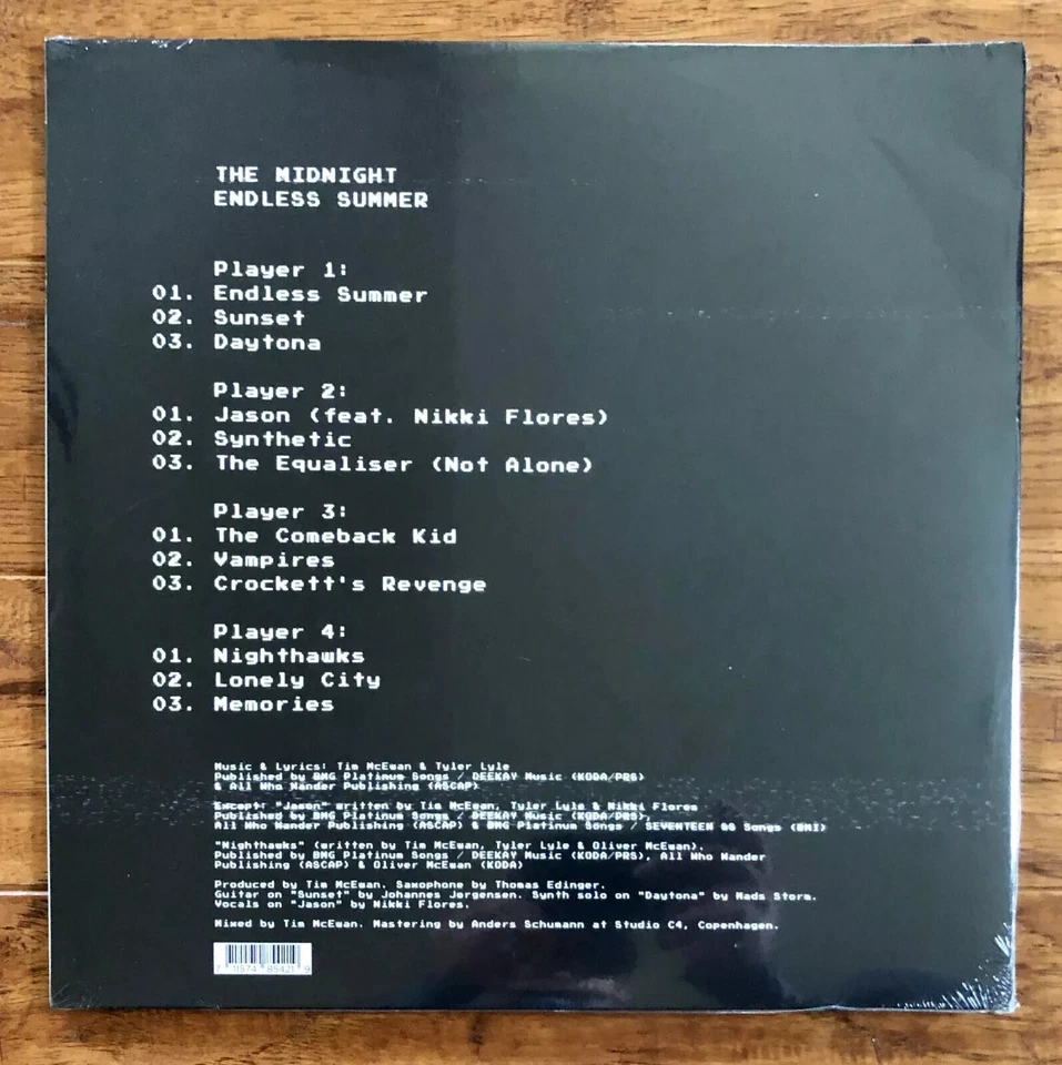 Endless Summer by The Midnight (Pink/Purple Swirl Vinyl, 2 LPs, Self-Release) - Image 2 of 4