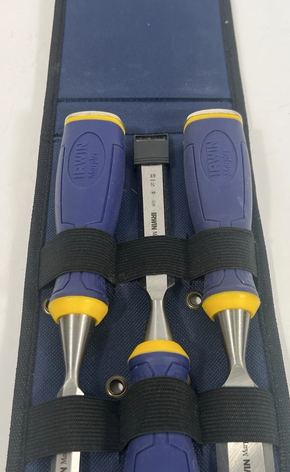 Irwin 1768781 Juego de Cinceles Borde Biselado, 3 Piezas 1", 3/4", 1/2" con Cartera Foto 4 de 4