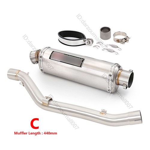 Slip For Suzuki DRZ400S DRZ400SM 2000-2024 Exhaust Middle Link Pipe Tail Muffler - Bild 6 von 12