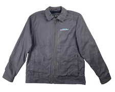 Dri-Duck Subaru Ambassador Jacket Men's Small Gray Heavy Cotton Zip Up Employee