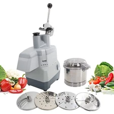 Hakka Commercial Food Processor Vegetable Fruit Cutter with 3 Qt Bowl 1 HP