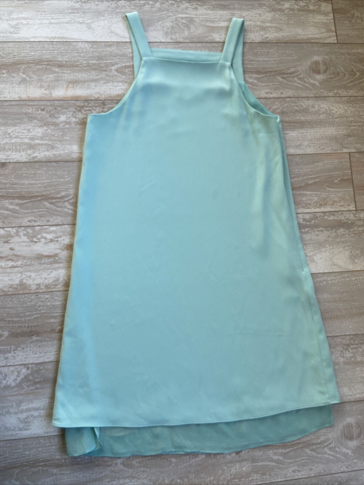 It is very popular Parker Dress XS Aqua Blue Sleeveless Silk Tank Strap Complete Free Shipping Slip