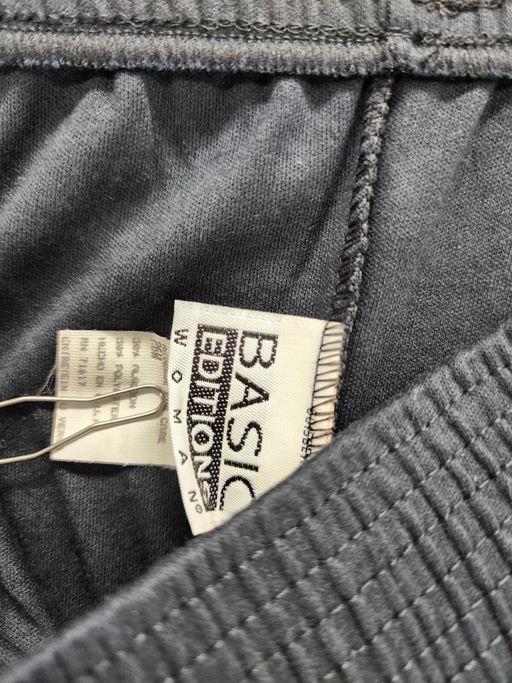 Basic Editions Pants Womens 26W Pull On Black - Image 3 of 4
