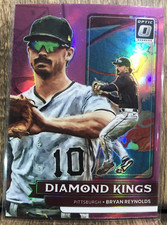 2022 Panini - Donruss Optic Baseball Bryan Reynolds Diamond Kings Pink Prizm #25