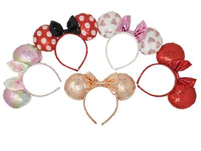Disney Minnie Mouse Headbands - lot of 5 Lot Of 5 Disney Adult Ears Headbands Epcot Mickey Mouse  main image 4