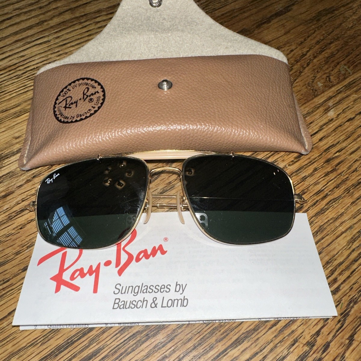 VINTAGE SUNGLASSES RAY BAN EXPLORER W0964 58 17 BAUSCH LOMB | eBay