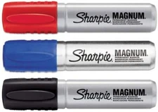 Sharpie Magnum Permanent Markers 3 Color Pack Free Shipping