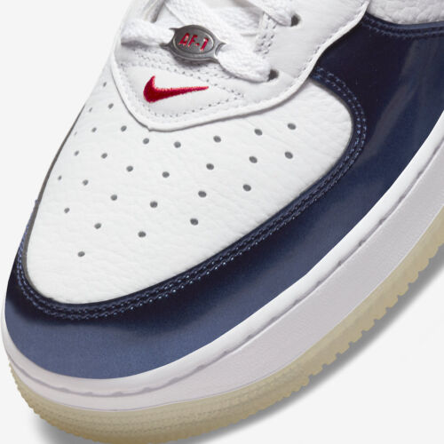 Nike Air Force 1 Mid QS Jewel Independence USA White Red Blue DH5623-101 sz 14 - Picture 3 of 9