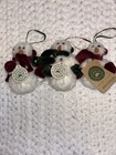 New Listing3 Vintage Boyds Bears Bernice Blizzard Snowman Plush Christmas Tree Ornaments