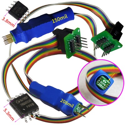 SOIC8 SOP8 Test Clip Probe Line for EEPROM 93/25CXX Circuit Programming CH341A