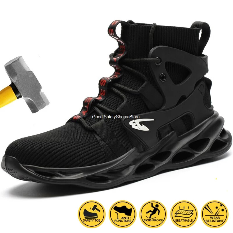 SALOMON Scarpe Antinfortunistiche da Lavoro Nero Uomo Indistruttibili Sneakers Antiforatura Punta Acciaio