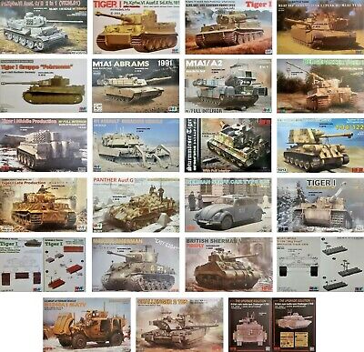 Ryefield Models 5015 Tiger I Tank Late Production 1:35 Plastic Model Tank Kit 