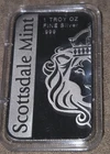 Scottsdale Mint Archangel Michael 1 oz .999 Silver Bar Mint In  Capsule .