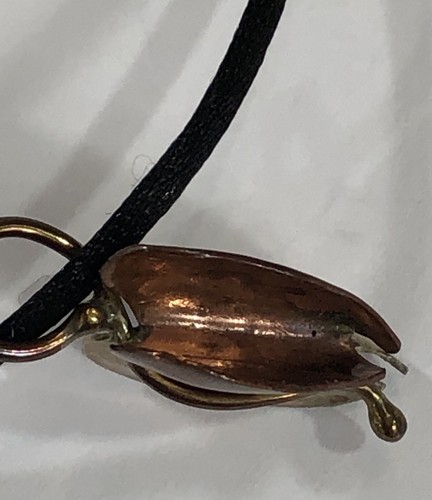 LVH Sterling Silver Copper Necklace Heart Handmade - 22 in Length - Picture 8 of 13