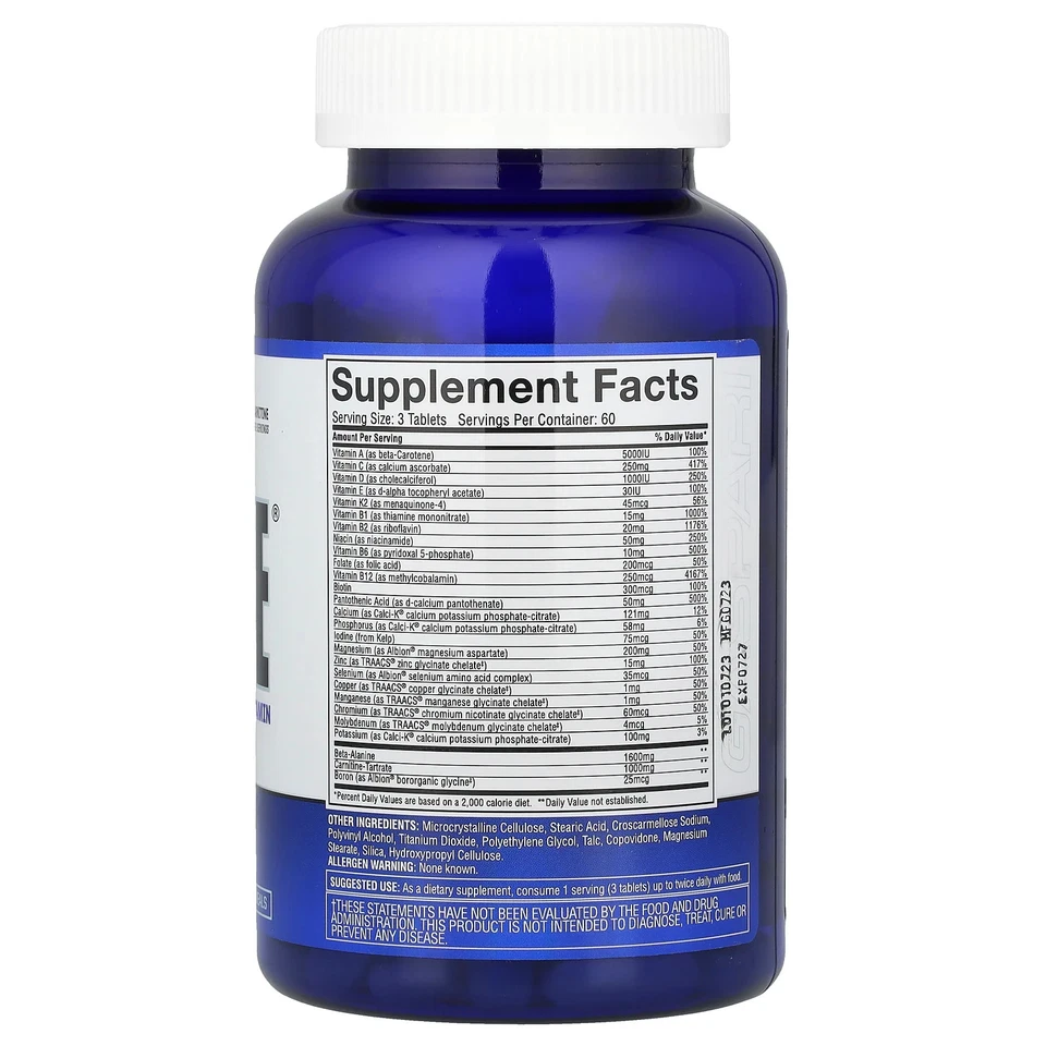 ANAVITE®、终极性能多种维生素180片 — 第 2/2 张图片