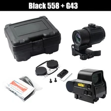 558/G43/G45 Holographic Sight 3x Magnifier Red Green Dot Holo Clone Full Marking