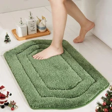 Extra Thick Bath Rugs for Bathroom - Anti-Slip Bath Linen Sets Mats Soft Plush 1