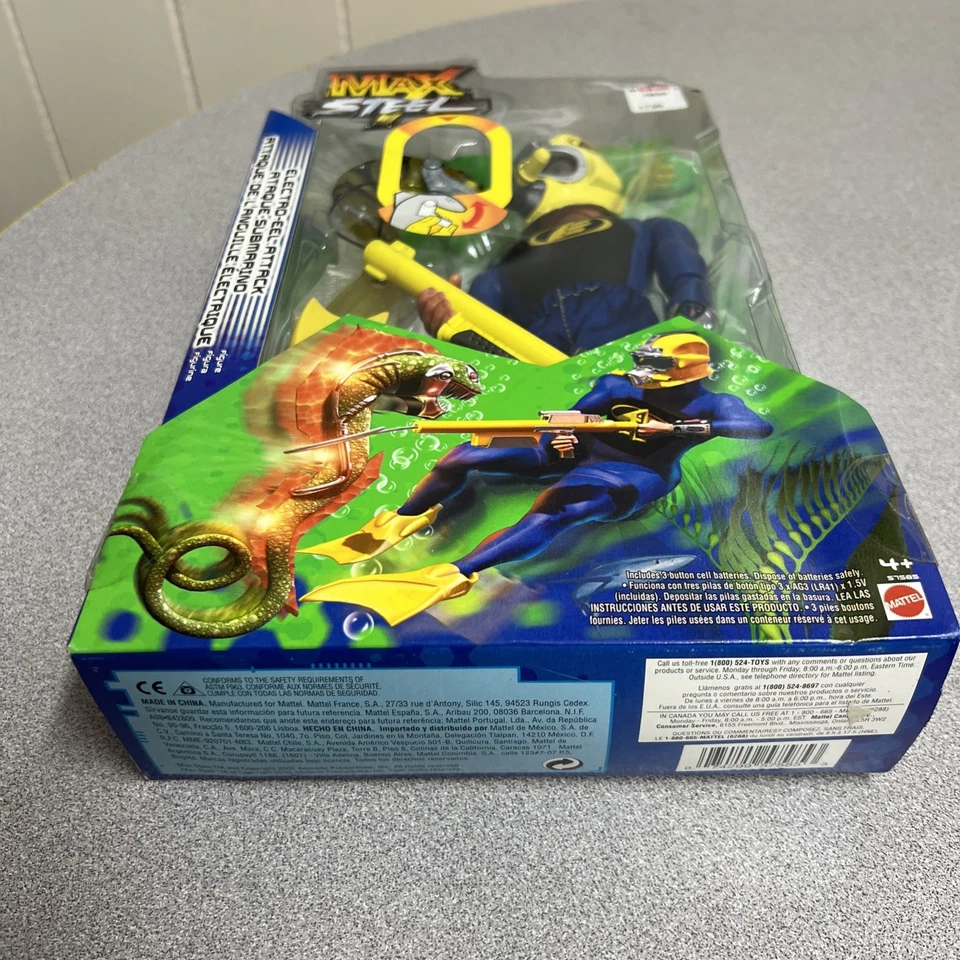 MAX STEEL Aqua Electro Attack MATTEL 1998, muy raro, no encontrarás uno sellado Foto 2 de 4