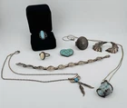 Vintage sterling silver  925 Jewelry Lot MEXICAN & NATIVE AMER. SIGNED