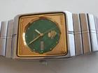 Seiko men's automatic cal.4206B green dial rare model date vintage wrist watch
