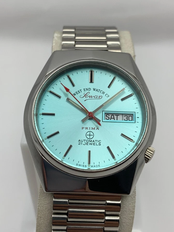 West End Sowar Prima Automatic 21 Jewels Day/Date Men’s Wristwatch -Swiss Made- - Image 4 of 4