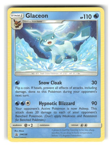 Glaceon - SM238 Lightly Played Sun & Moon Promo