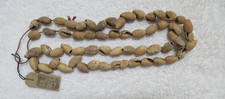 VERY NICE OLD STRAND OF CALIFORNIA SHELL TRADE BEADS WITH DOCS--NR!