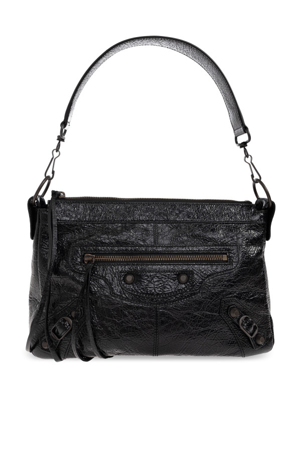 Balenciaga - Women - Shoulder bag Le City Moto Small - Black 402590₽