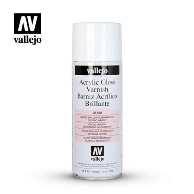 Vallejo Gloss Varnish Spray 400ml Spray Can VLJ28530