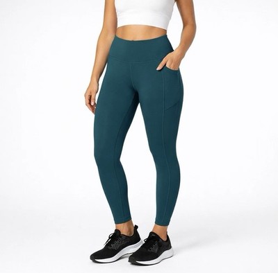 Sweaty Betty Power Leggings Full Length Teal High Rise Gym Yoga Pockets M US 8