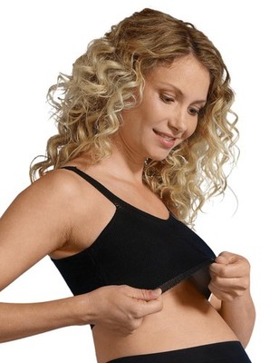 S - 10 Carriwell Comfort BH Brattete Bra Top bügellos ungepolstert BHs