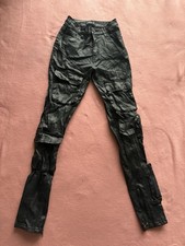 Akira Women?s Cargo Lather Pants Size 1